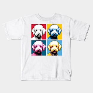 Bedlington Terrier Pop Art - Dog Lovers Kids T-Shirt